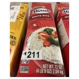 Minute white rice 72oz