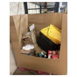 Misc box lot- MUST Take ll- damaged