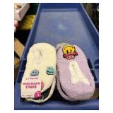 2ct Girls slipper socks  size 1-2
