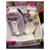 2ct Girls slipper socks  size 1-2