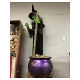 Pre-lit 6.5ft Animated floating witch