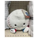 Travel sports plush baseball