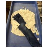 3T denium & long sleeve button up shirt
