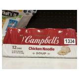 Campbells  chicken noodle soup 12 cans