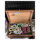 Jewelry box & misc jewelry