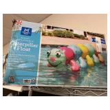 Giant inflatable caterpillar float