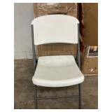Lifetime white folding chairs 4 ct