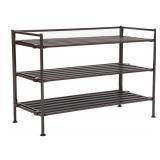 Seville 3-tier Resin slat shoe rack