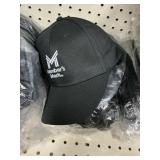 Black baseball hats 4ct
