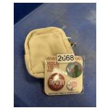 Button pins & pouch set