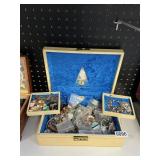 Jewelry box- misc jewelry lot