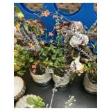 Ball mason jar floral decor 8in H jar 2ct