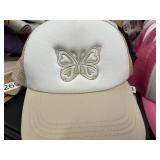 Butterfly hat tan