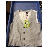 Houston White dress vest size M