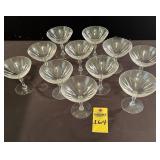 11 Fostoria Crystal Champane Glasses