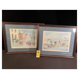 2 Charleston, S C Prints Signed Emerson