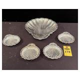 Silverplated Sea Shell Serving Set