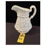 ' Witches Chase' Pitcher Signed Poley 9.5' H