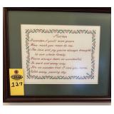 ' Mother' Cross Stitch 13.5 X 16