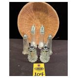 Basket Of Salt & Pepper Shakers