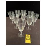 9 Noritake Water Glasses