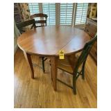 Drop Leaf Dinette Table & 2 Chairs