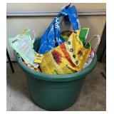 Bucket Of Potting Soil & Fertilizer