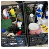 2 Crates Cleaning Supplies