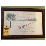 1989 ' I Love You Mother' Print Signed D Morgan
