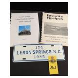 Lemon Springs Items