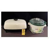 Electric Fryer & Rival Crock Pot