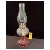 Vintage Oil Lamp 18' H