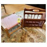Stool And Magazine Rack