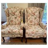 2 Vintage Wing Back Chairs