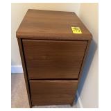 2 Drawer Wooden File Cabinet