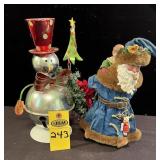 Snowman & Santa