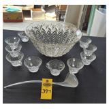 Punch Bowl & 11 Cups