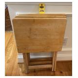 3 Wooden T V Trays