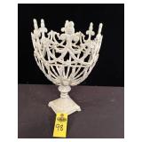 Wrought Iron Art Nouveau Strap Urn