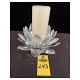Crystal Lotus Candle Holder