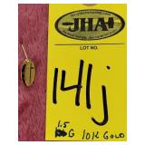 10k Gold Pin 1.5 Grams