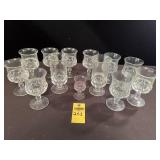 13 King's Crown Pedestal Glasses
