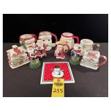 Christmas Mugs, Cream& Sugar, Salt & Pepper& Misc