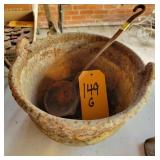 Lead Pot & Dipper 8' X 4 1/2'