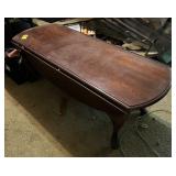 Queen Anne Style Drop Leaf Coffee Table 48" L