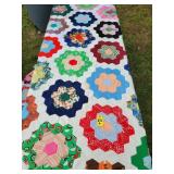 Hand Sewn Quilt Topper 96" X 96"