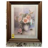 Pink Peonies Signed Ann Chen 23.5" X 19.5"