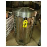 Chrome Trash Can 16" Tall