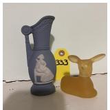 Wedgewood Style Miniature Pitcher & Avon