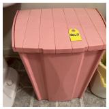 Pink Laundry Hamper